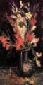 Jarrón con gladiolos rojos 2 Vincent van Gogh